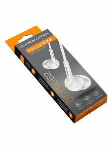 Орбита OT-ERG62 Белые наушники-гарнитура (3.5мм)